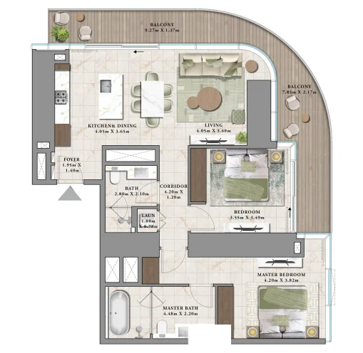 2 Bedroom